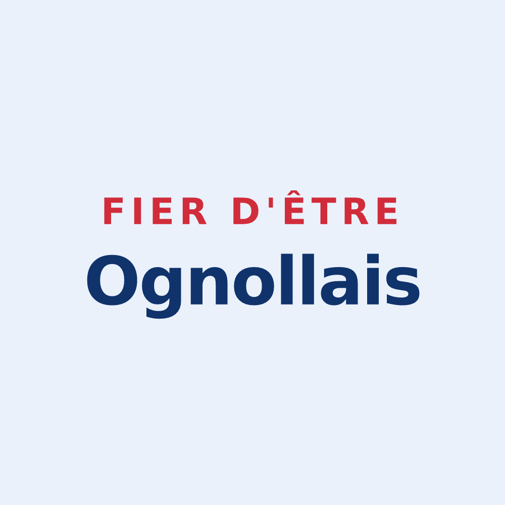 Sticker « Fier d'être Ognollais » — design pour Ognolles