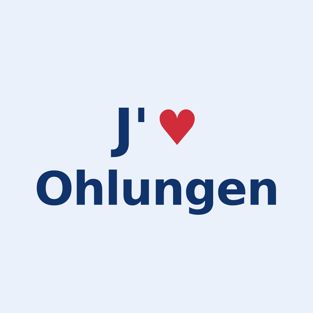 Sticker personnalisé Ohlungen — design J'aime Ohlungen