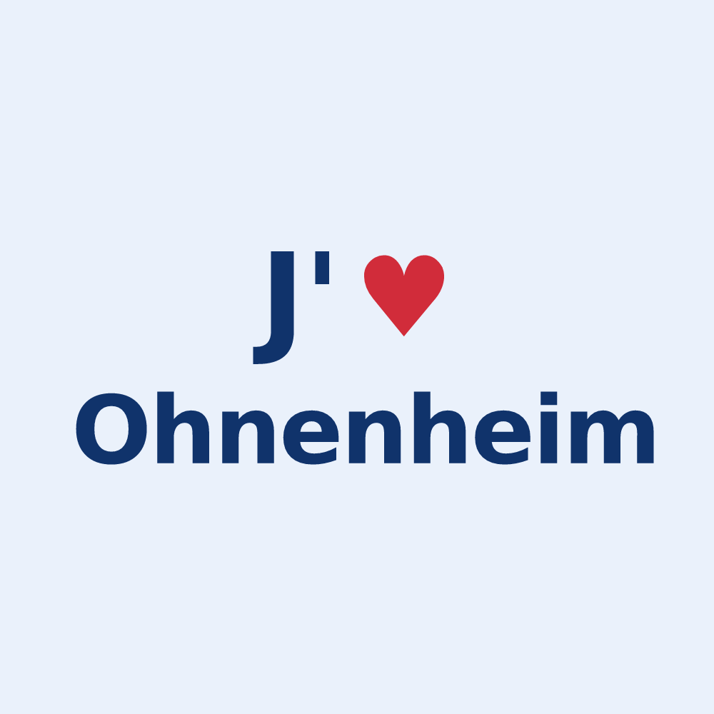 Sticker personnalisé Ohnenheim — design J'aime Ohnenheim