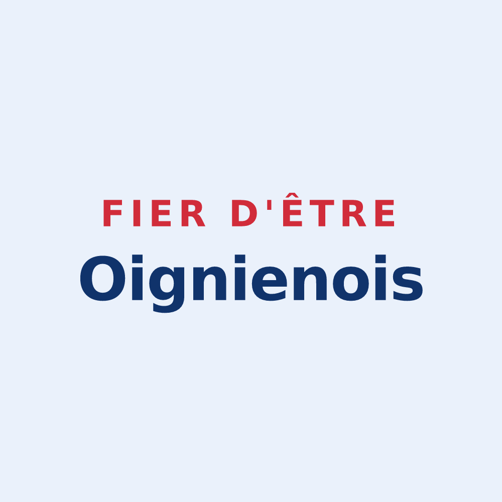 Sticker « Fier d'être Oignienois » — design pour Oignies