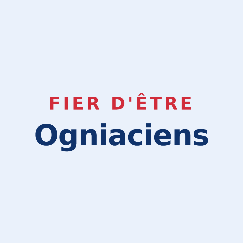 Sticker « Fier d'être Ogniaciens » — design pour Oigny-en-Valois