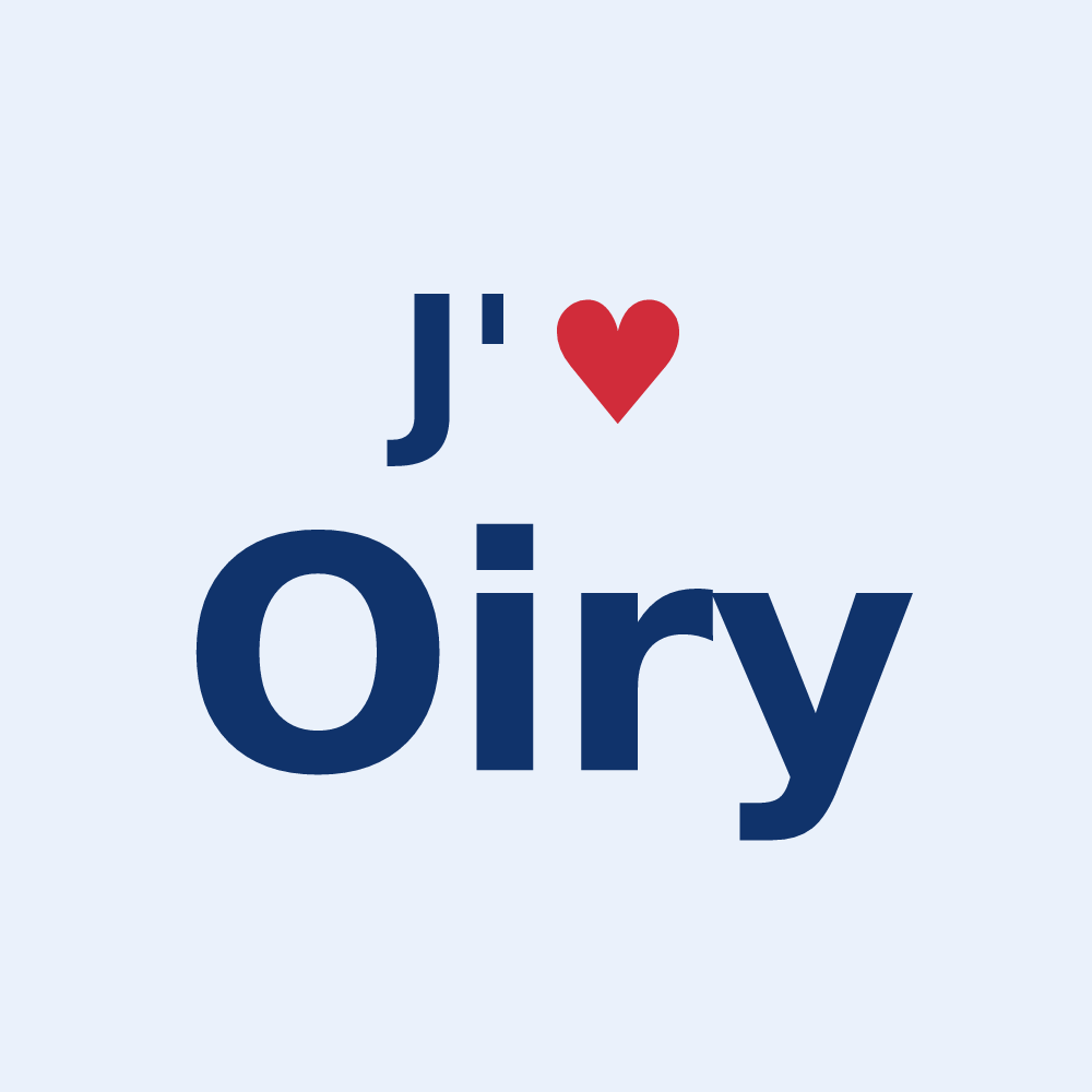 Sticker personnalisé Oiry — design J'aime Oiry
