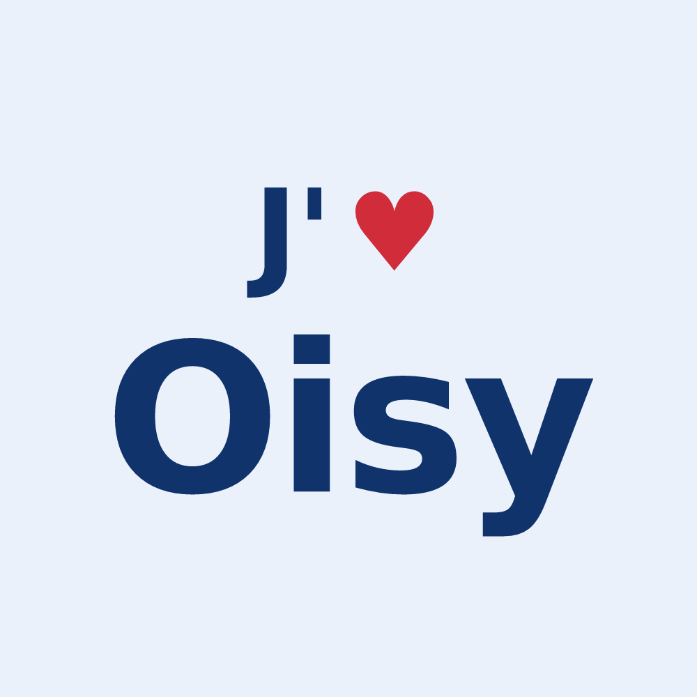 Sticker personnalisé Oisy — design J'aime Oisy