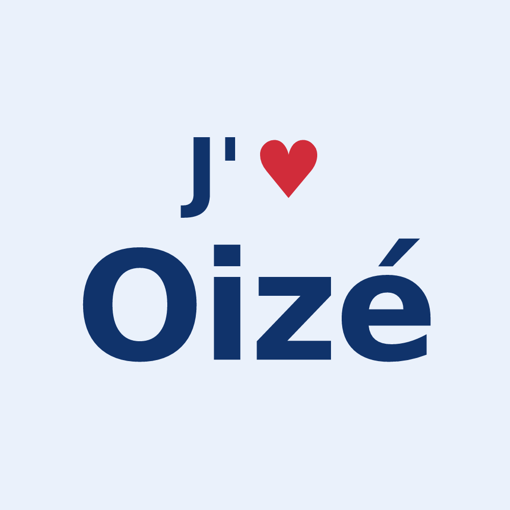 Sticker personnalisé Oizé — design J'aime Oizé