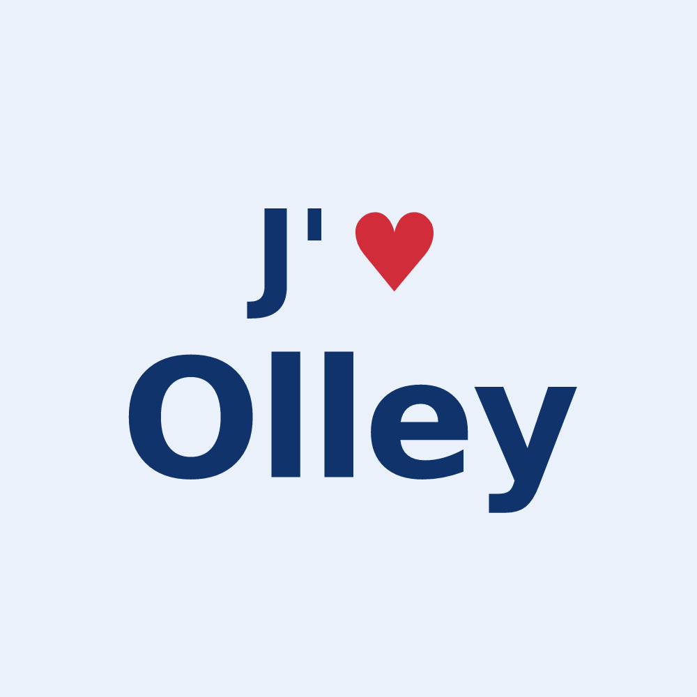 Sticker personnalisé Olley — design J'aime Olley