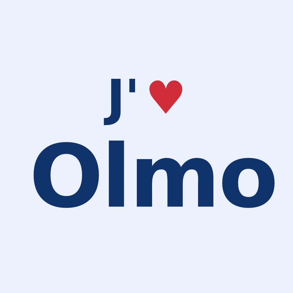 Sticker personnalisé Olmo — design J'aime Olmo