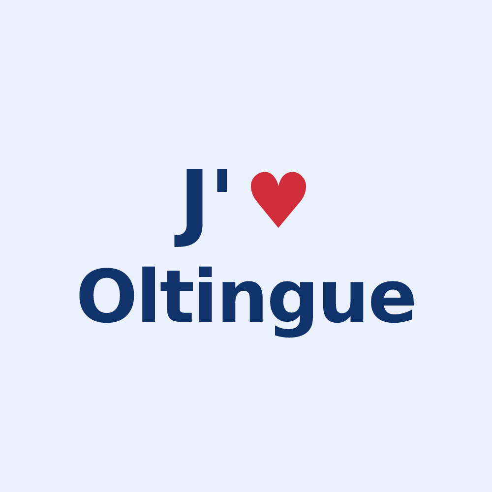 Sticker personnalisé Oltingue — design J'aime Oltingue