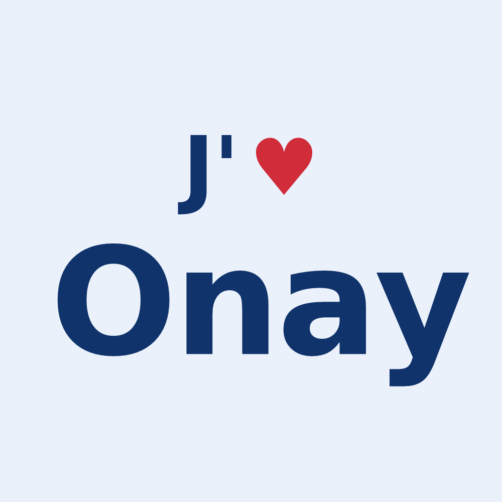 Sticker personnalisé Onay — design J'aime Onay
