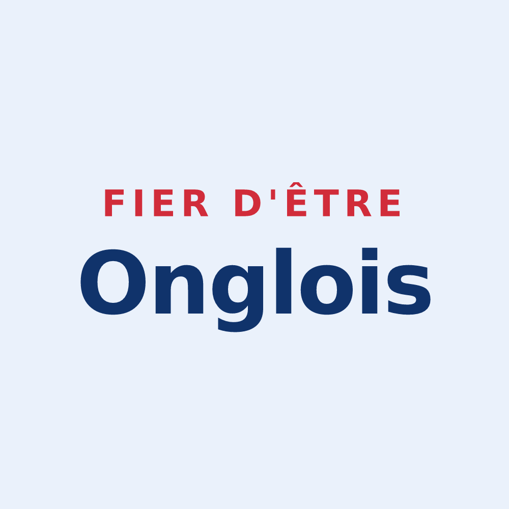 Sticker « Fier d'être Onglois » — design pour Ongles