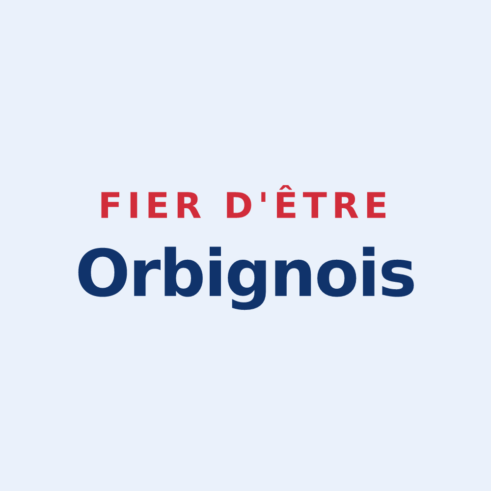 Sticker « Fier d'être Orbignois » — design pour Orbigny