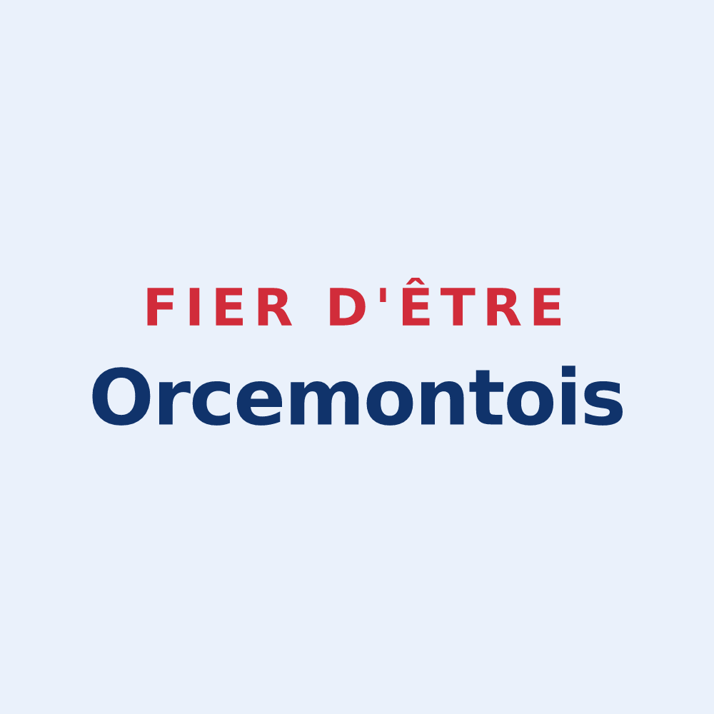 Sticker « Fier d'être Orcemontois » — design pour Orcemont