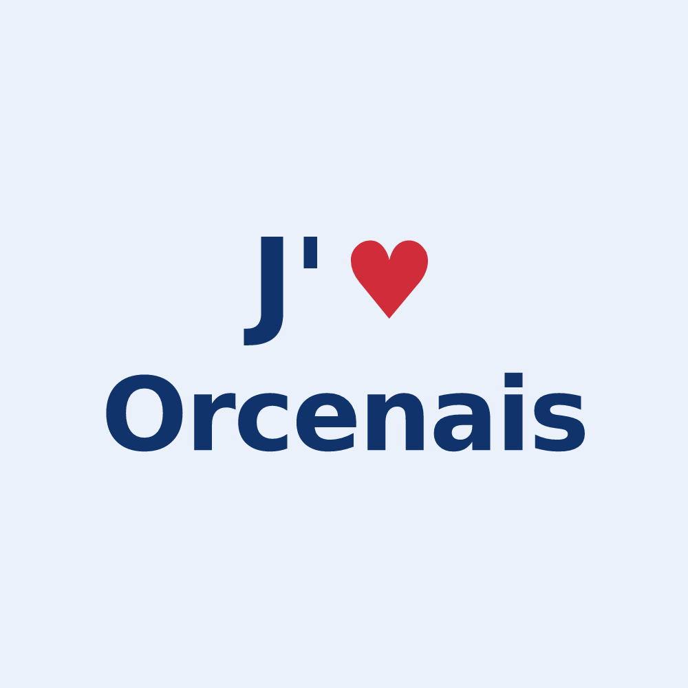 Sticker personnalisé Orcenais — design J'aime Orcenais
