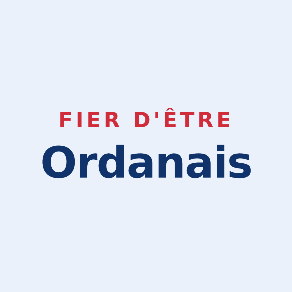 Sticker « Fier d'être Ordanais » — design pour Ordan-Larroque