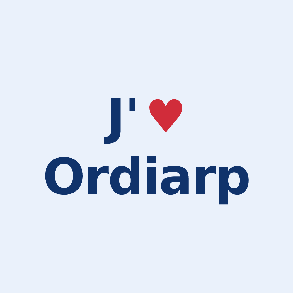 Sticker personnalisé Ordiarp — design J'aime Ordiarp