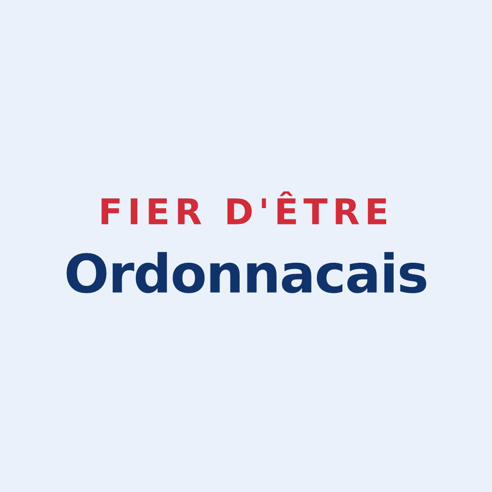 Sticker « Fier d'être Ordonnacais » — design pour Ordonnac