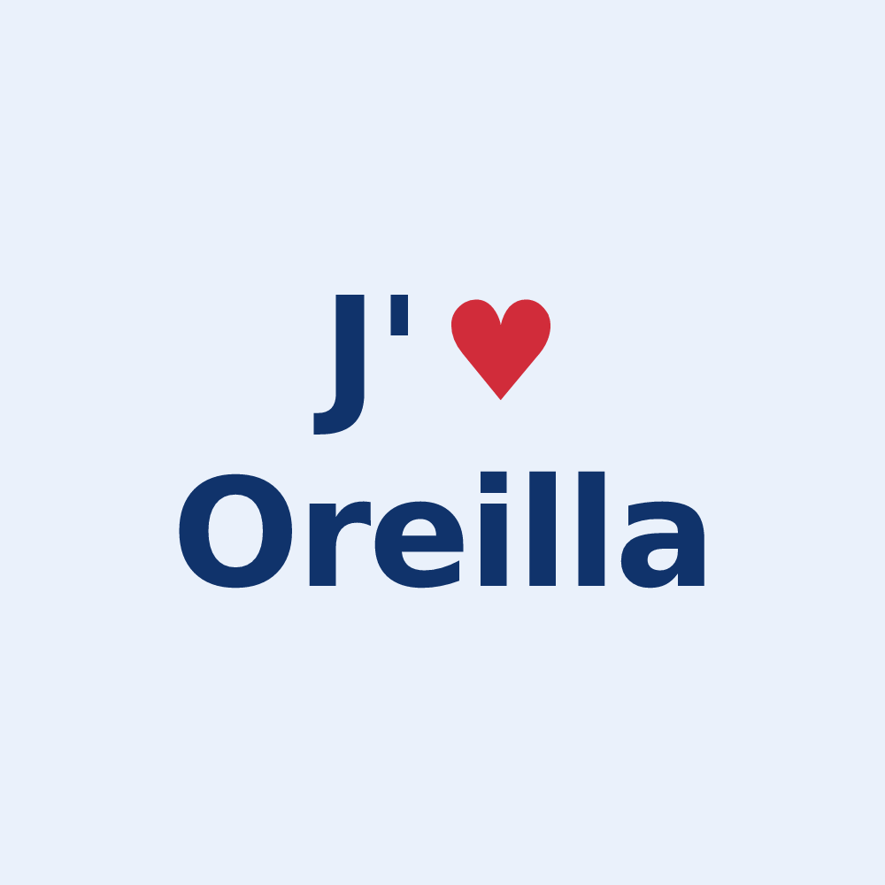 Sticker personnalisé Oreilla — design J'aime Oreilla