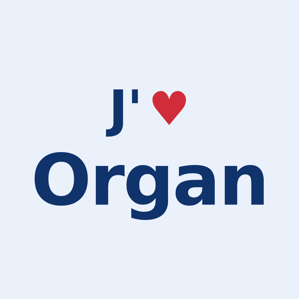 Sticker personnalisé Organ — design J'aime Organ