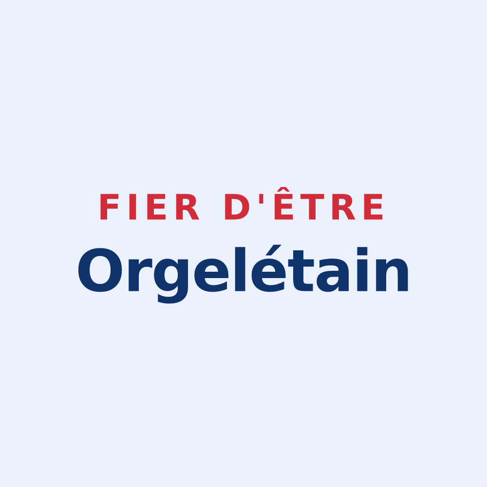 Sticker « Fier d'être Orgelétain » — design pour Orgelet