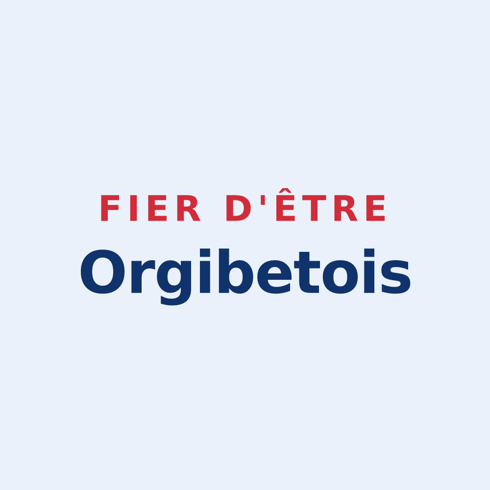 Sticker « Fier d'être Orgibetois » — design pour Orgibet