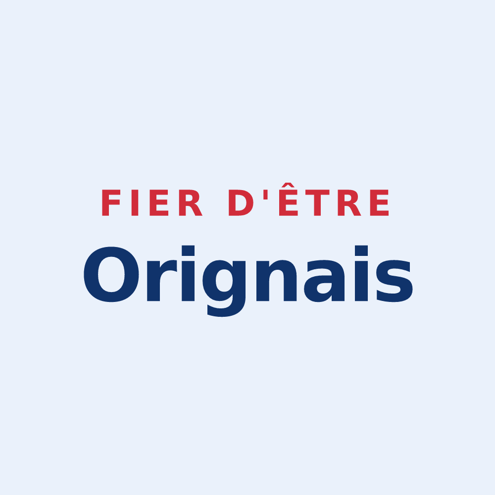 Sticker « Fier d'être Orignais » — design pour Origne