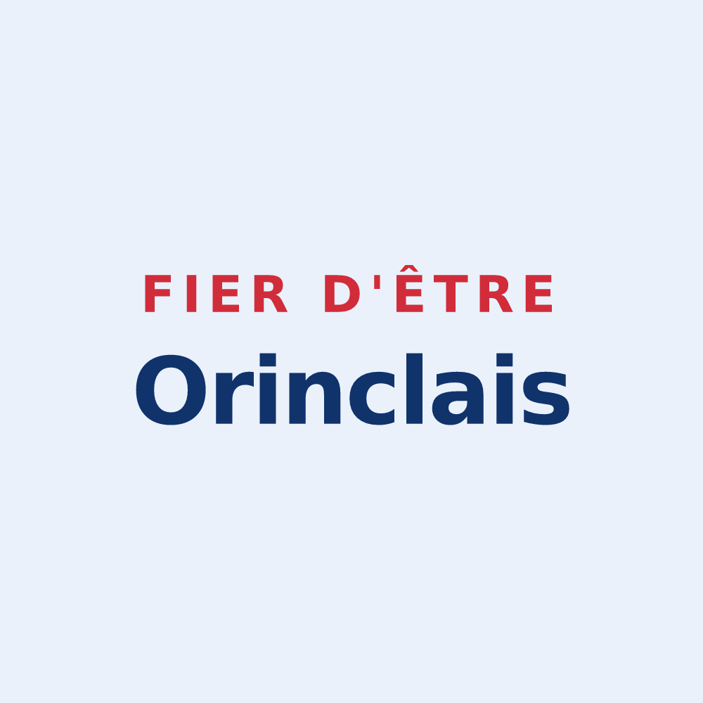 Sticker « Fier d'être Orinclais » — design pour Orincles