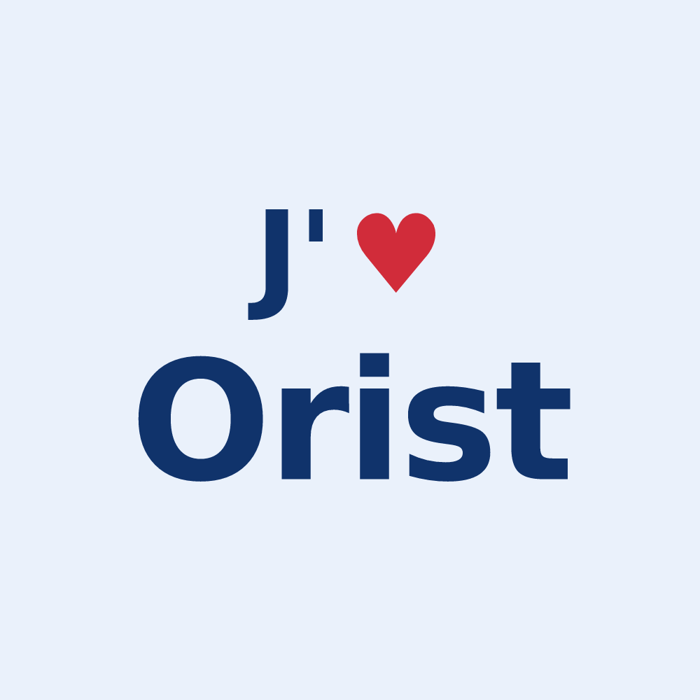 Sticker personnalisé Orist — design J'aime Orist