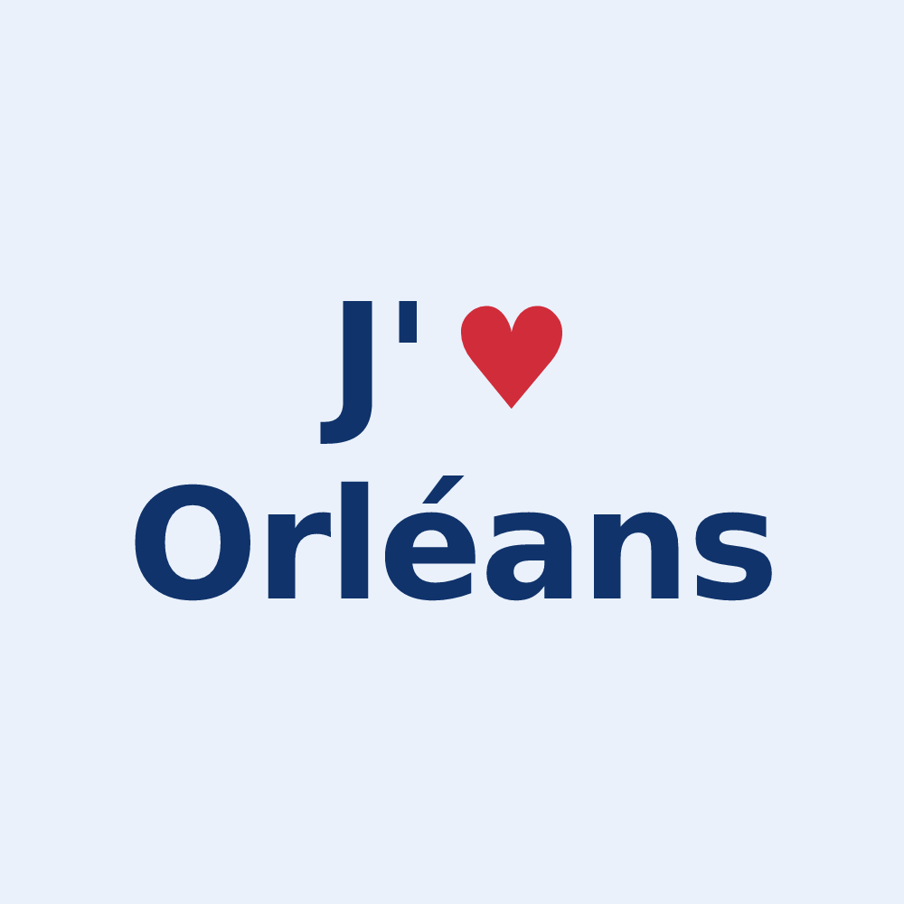 Sticker personnalisé Orléans — design J'aime Orléans