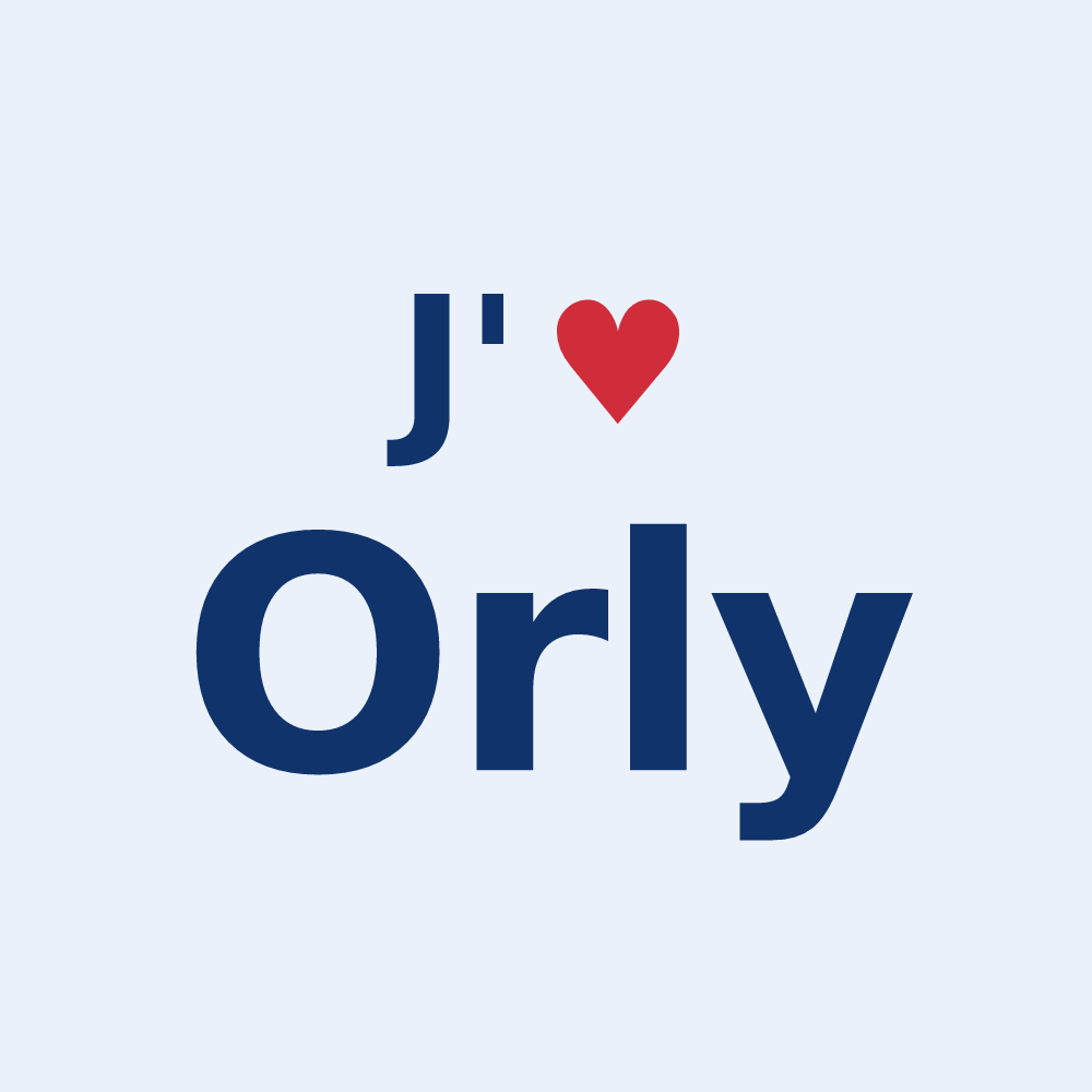Sticker personnalisé Orly — design J'aime Orly