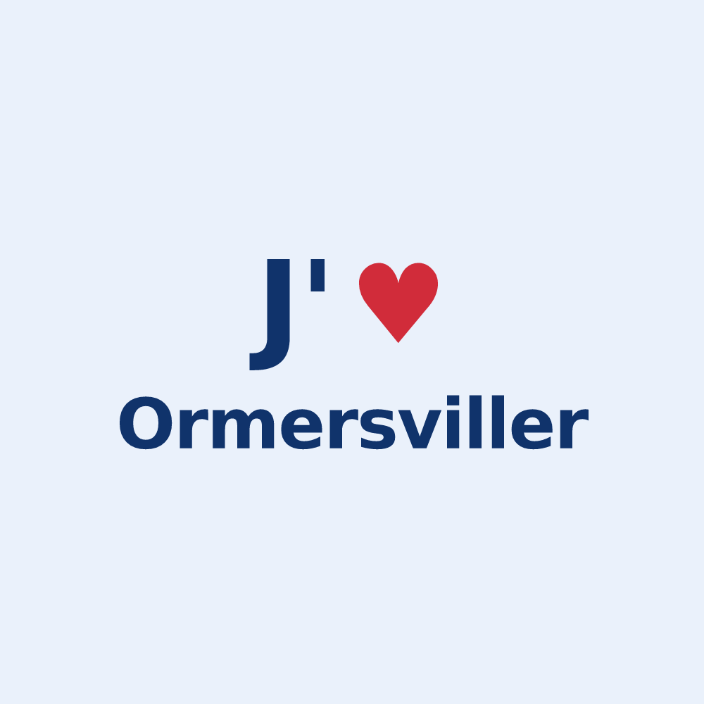 Sticker personnalisé Ormersviller — design J'aime Ormersviller