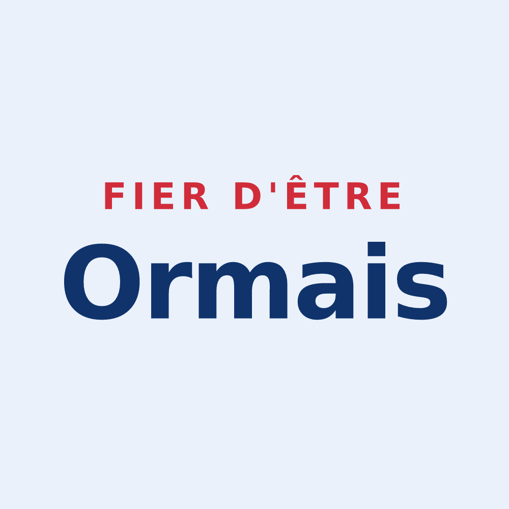 Sticker « Fier d'être Ormais » — design pour Ormes