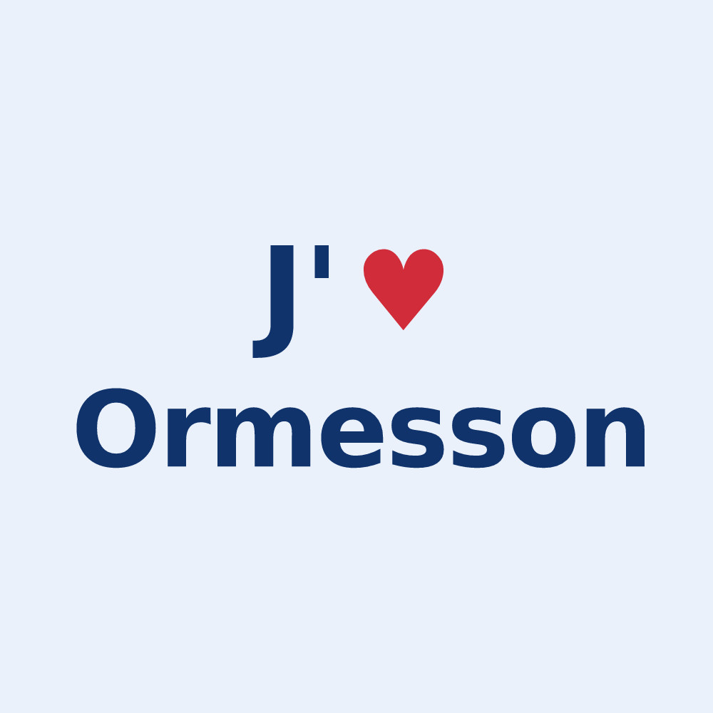 Sticker personnalisé Ormesson — design J'aime Ormesson