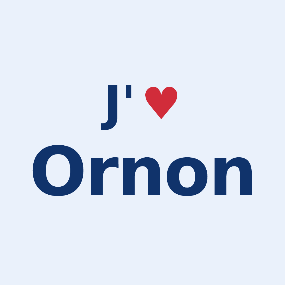 Sticker personnalisé Ornon — design J'aime Ornon