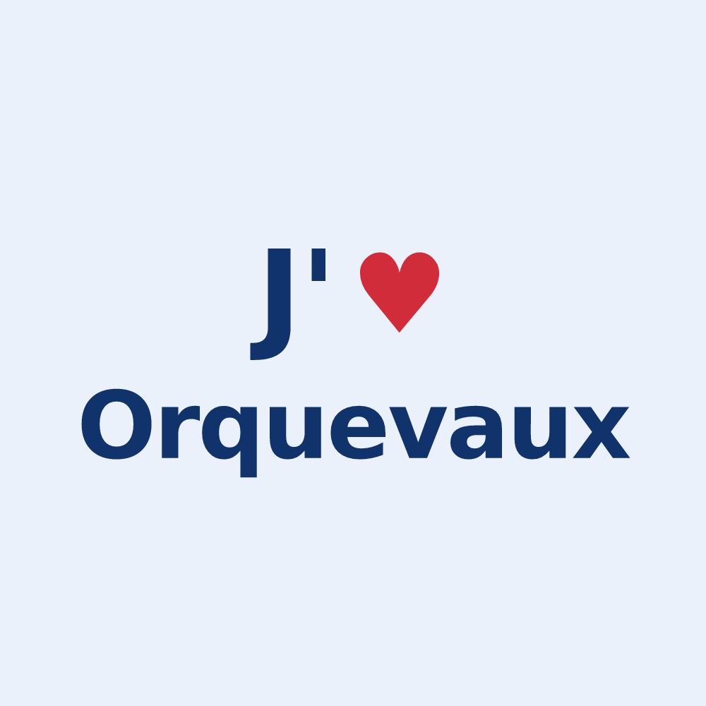 Sticker personnalisé Orquevaux — design J'aime Orquevaux