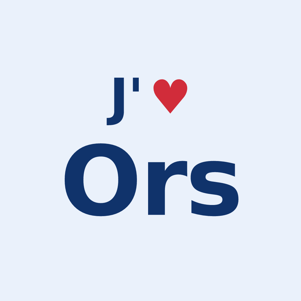 Sticker personnalisé Ors — design J'aime Ors