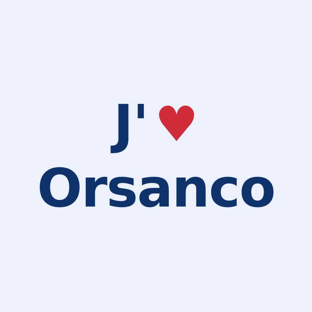 Sticker personnalisé Orsanco — design J'aime Orsanco