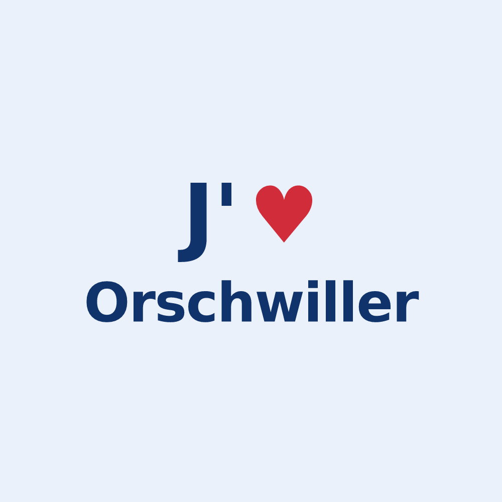 Sticker personnalisé Orschwiller — design J'aime Orschwiller
