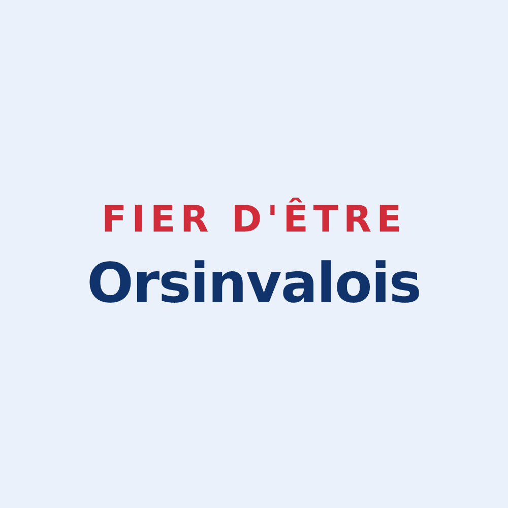 Sticker « Fier d'être Orsinvalois » — design pour Orsinval