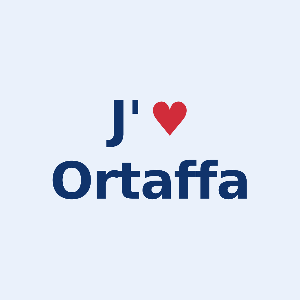 Sticker personnalisé Ortaffa — design J'aime Ortaffa
