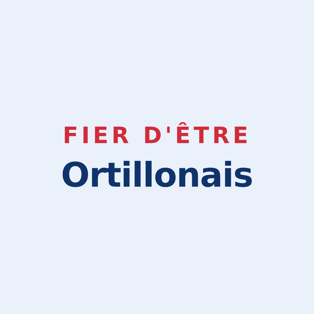 Sticker « Fier d'être Ortillonais » — design pour Ortillon