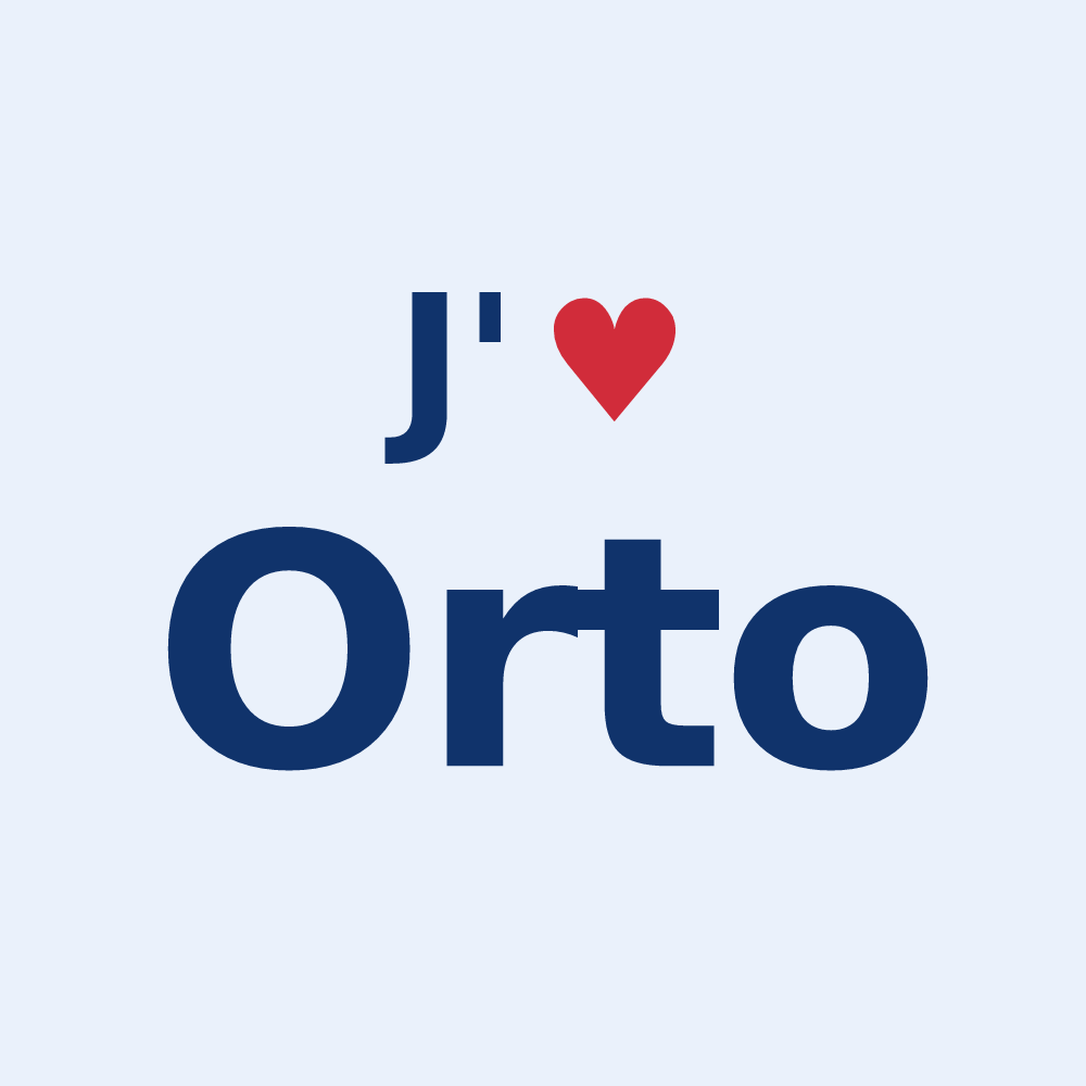 Sticker personnalisé Orto — design J'aime Orto