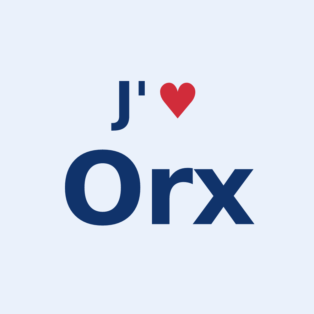 Sticker personnalisé Orx — design J'aime Orx