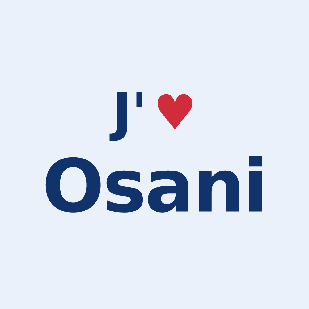 Sticker personnalisé Osani — design J'aime Osani