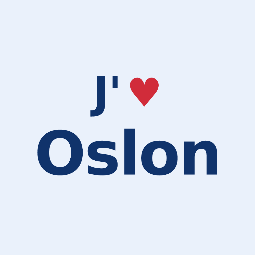 Sticker personnalisé Oslon — design J'aime Oslon