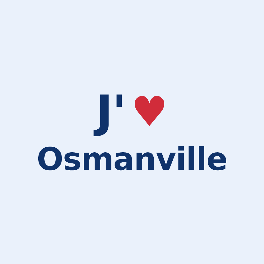 Sticker personnalisé Osmanville — design J'aime Osmanville