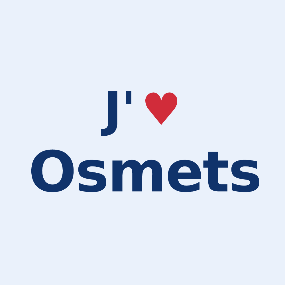 Sticker personnalisé Osmets — design J'aime Osmets
