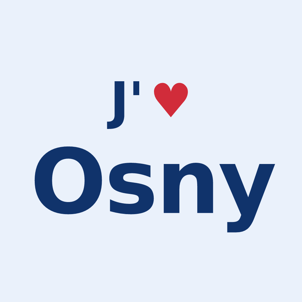 Sticker personnalisé Osny — design J'aime Osny