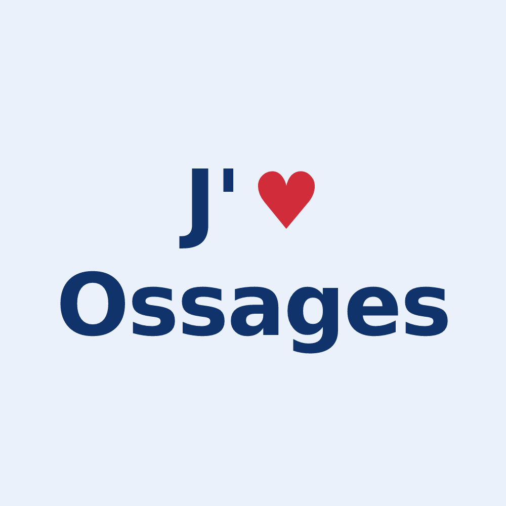 Sticker personnalisé Ossages — design J'aime Ossages