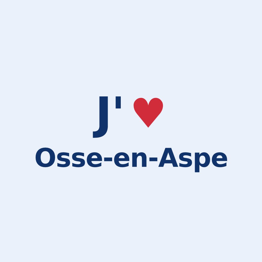 Sticker personnalisé Osse-en-Aspe — design J'aime Osse-en-Aspe