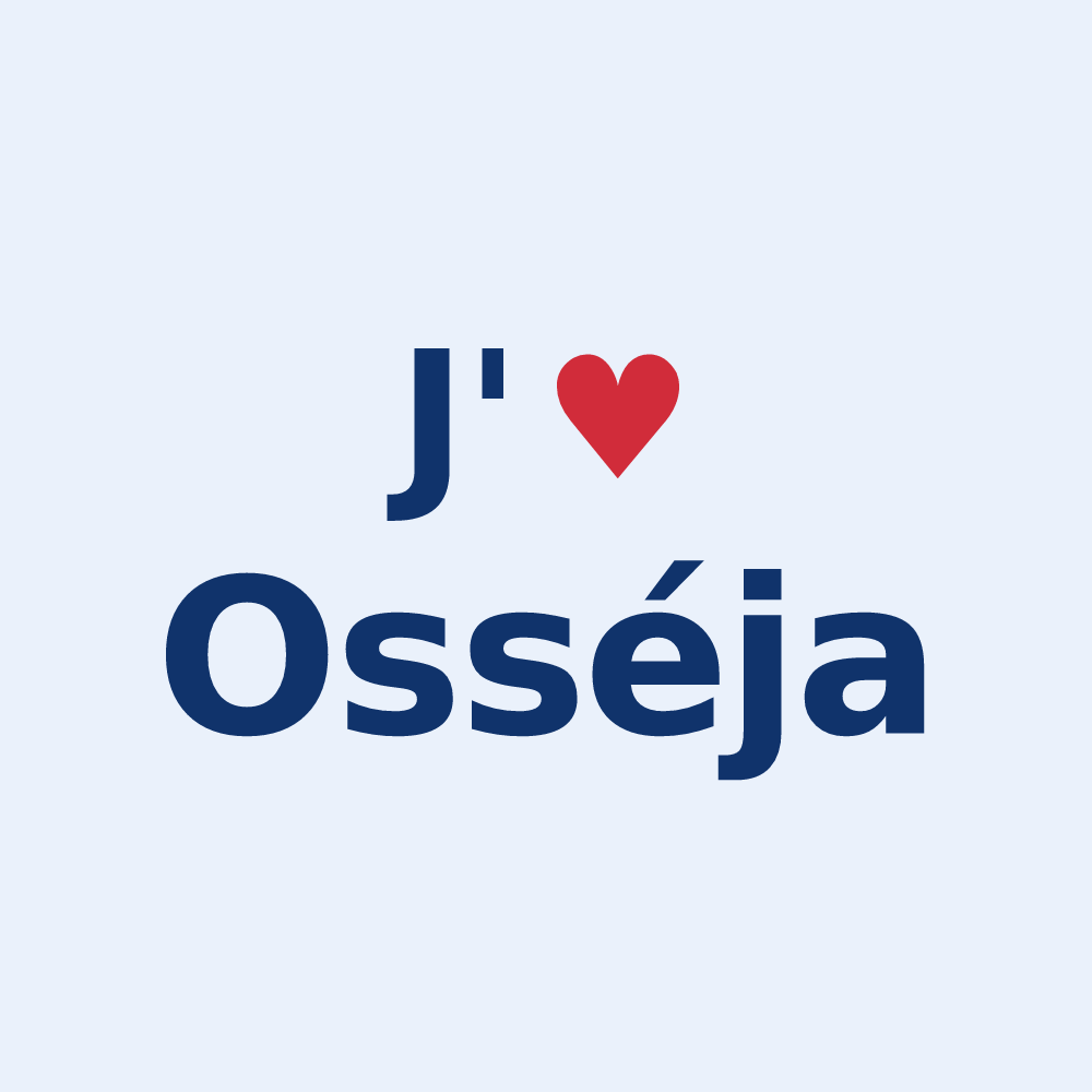 Sticker personnalisé Osséja — design J'aime Osséja