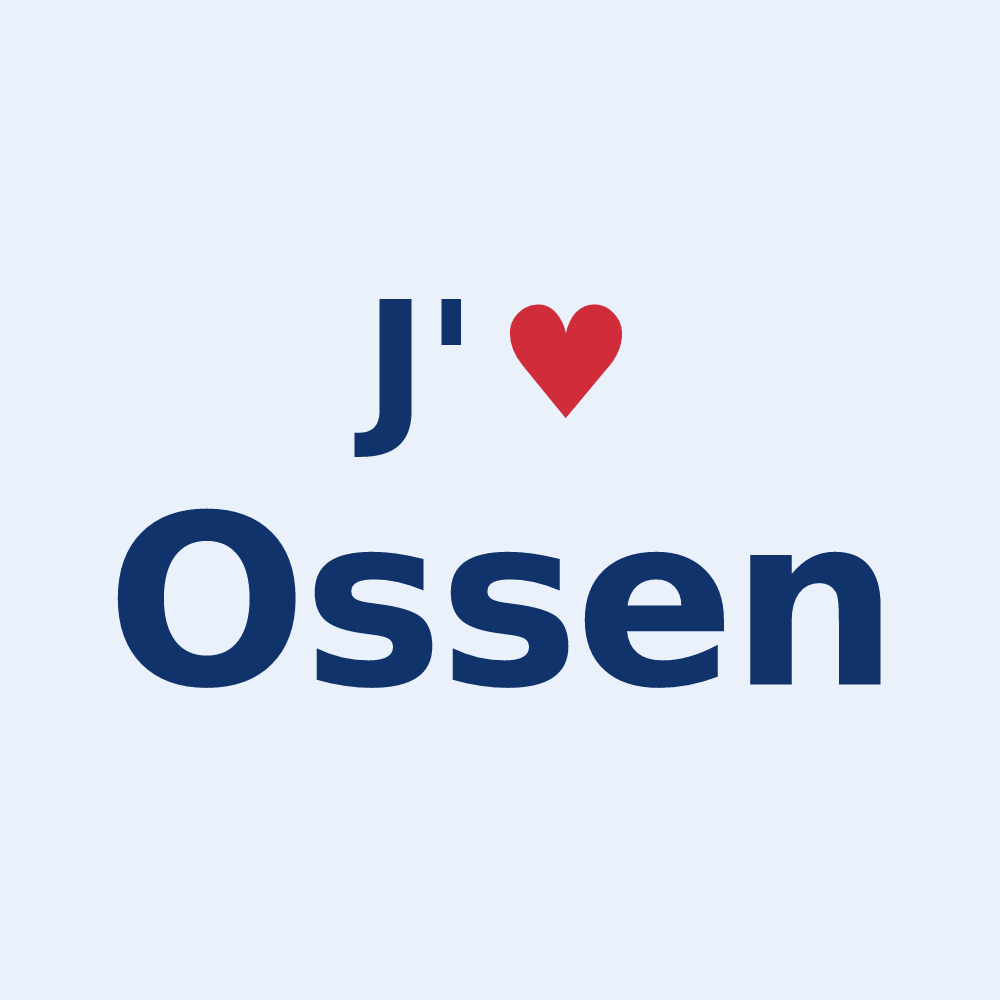 Sticker personnalisé Ossen — design J'aime Ossen